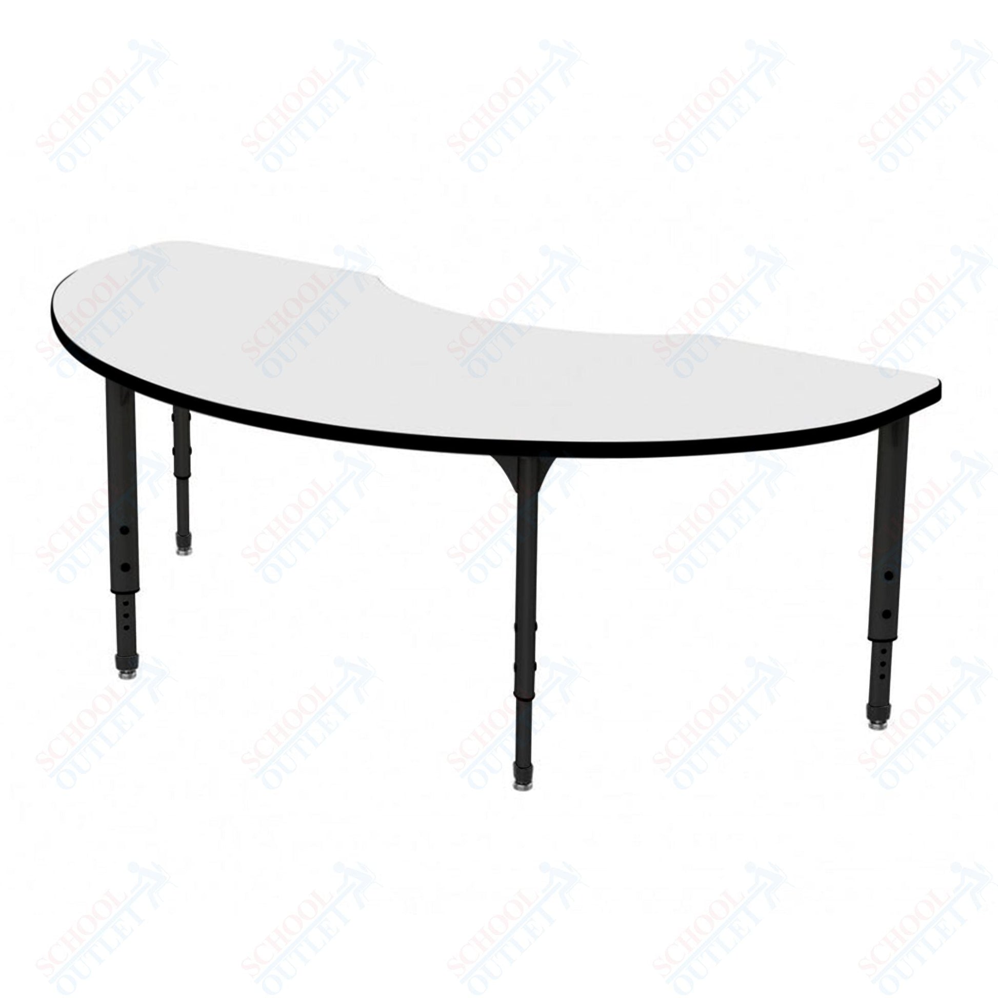 Marco Apex Series Kidney School Activity Table w/ Dry Erase Top 36" x 72" Adj Height 21" - 30" (38 - 2267 - DA) - SchoolOutlet