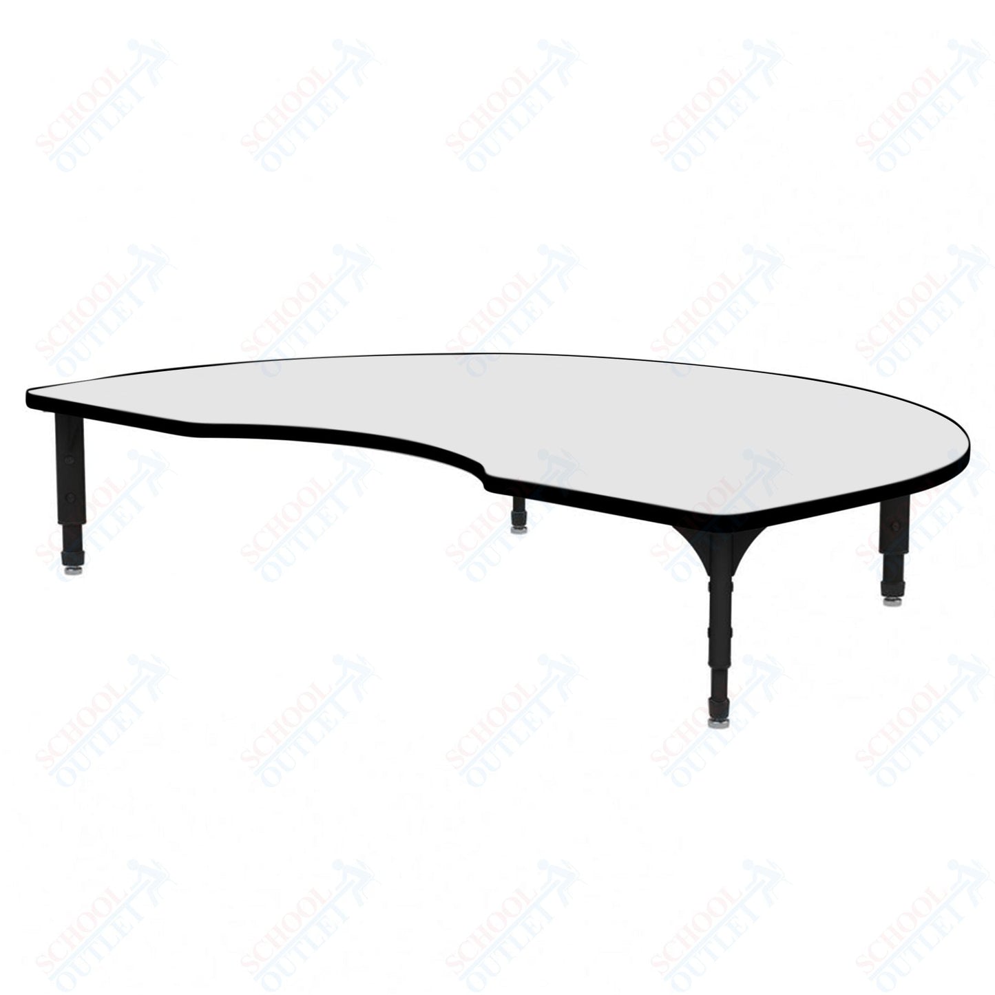 Marco Kidney Floor Table w/ Dry Erase Top 48" x 72" Adj Height 12" - 15" (38 - 2268 - DC) - SchoolOutlet