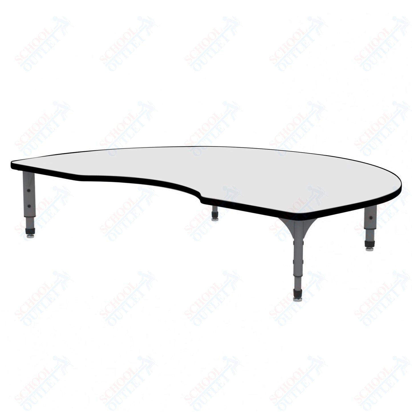 Marco Kidney Floor Table w/ Dry Erase Top 48" x 72" Adj Height 12" - 15" (38 - 2268 - DC) - SchoolOutlet