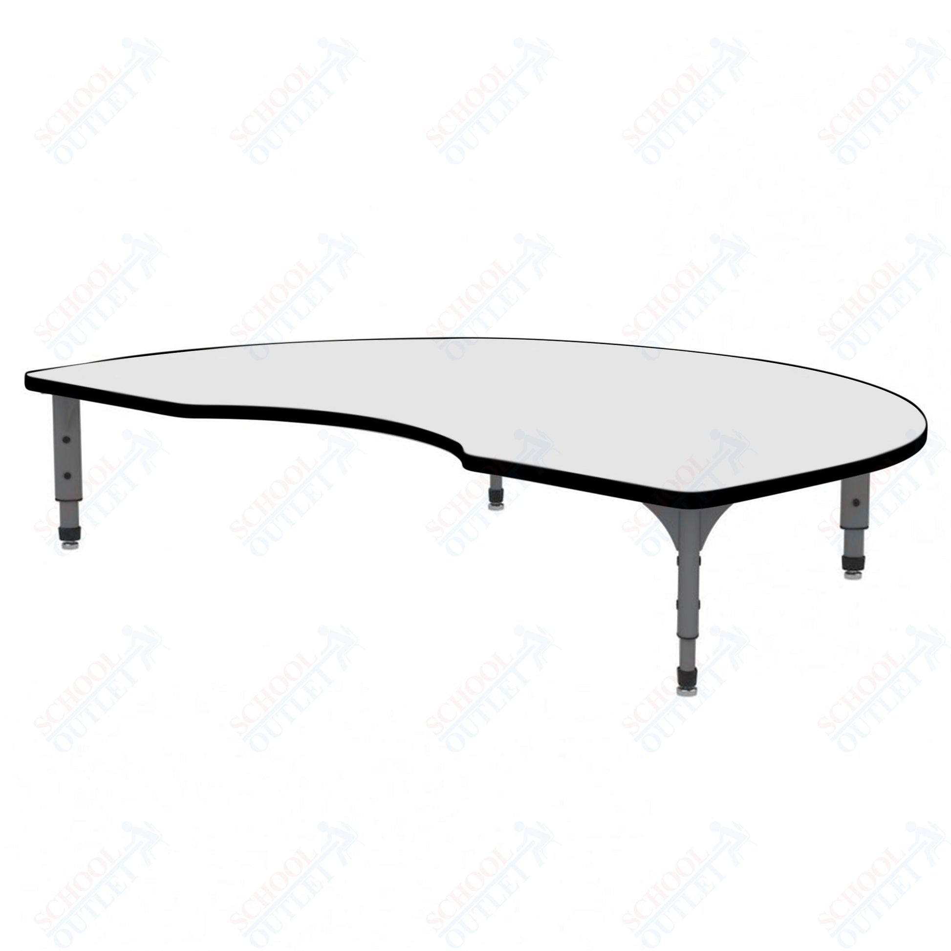 Marco Kidney Floor Table w/ Dry Erase Top 48" x 72" Adj Height 12" - 15" (38 - 2268 - DC) - SchoolOutlet