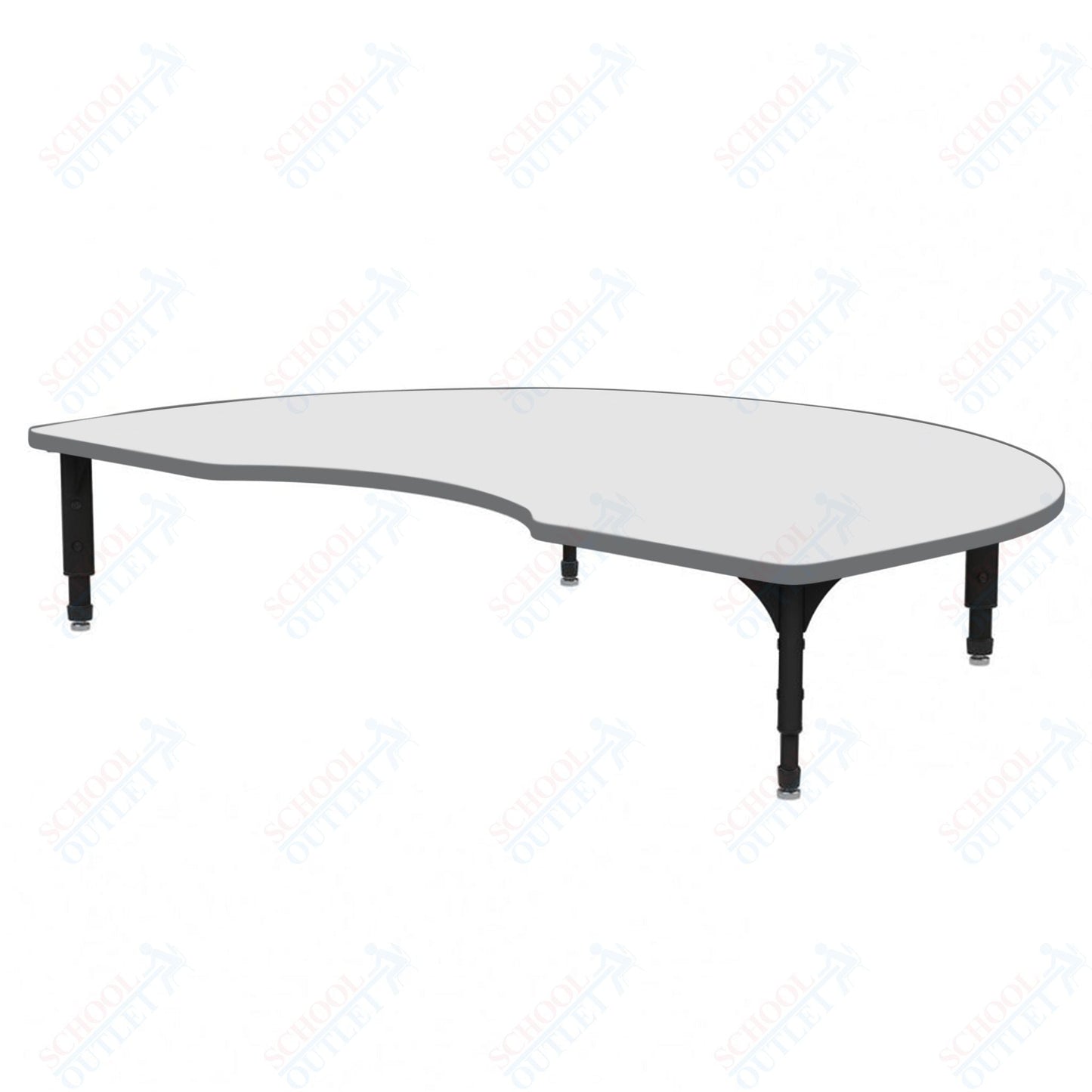 Marco Kidney Floor Table w/ Dry Erase Top 48" x 72" Adj Height 12" - 15" (38 - 2268 - DC) - SchoolOutlet