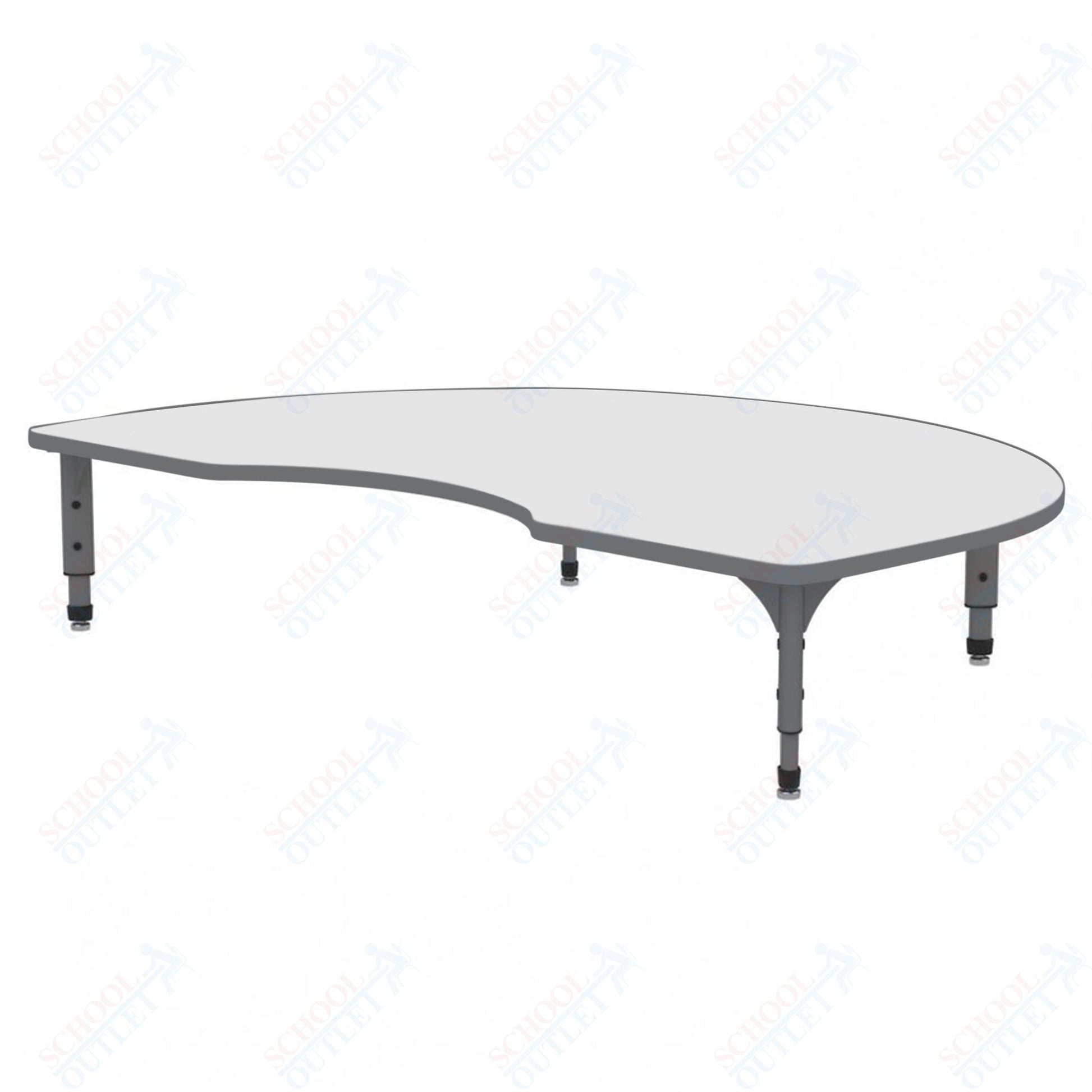 Marco Kidney Floor Table w/ Dry Erase Top 48" x 72" Adj Height 12" - 15" (38 - 2268 - DC) - SchoolOutlet