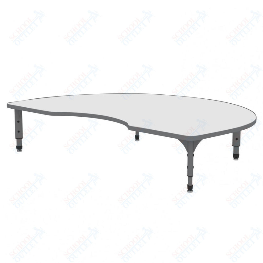 Marco Kidney Floor Table w/ Dry Erase Top 48" x 72" Adj Height 12" - 15" (38 - 2268 - DC) - SchoolOutlet