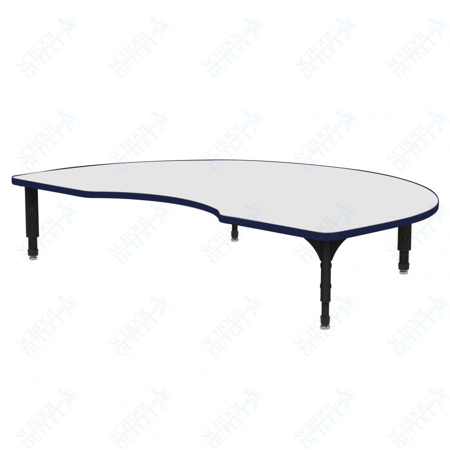 Marco Kidney Floor Table w/ Dry Erase Top 48" x 72" Adj Height 12" - 15" (38 - 2268 - DC) - SchoolOutlet