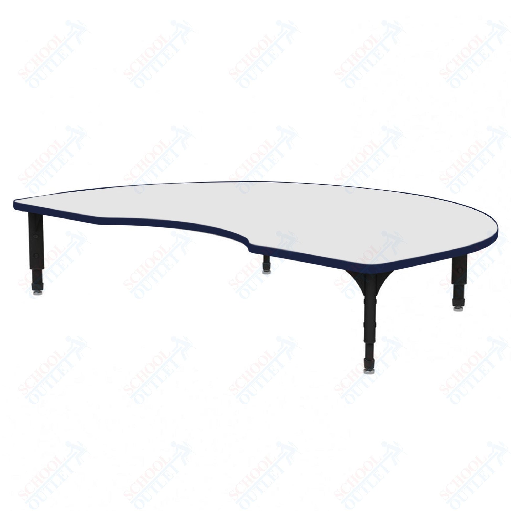 Marco Kidney Floor Table w/ Dry Erase Top 48" x 72" Adj Height 12" - 15" (38 - 2268 - DC) - SchoolOutlet