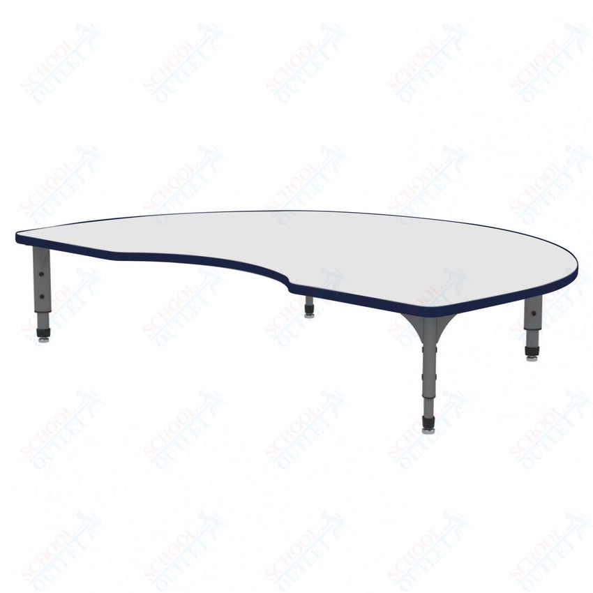 Marco Kidney Floor Table w/ Dry Erase Top 48" x 72" Adj Height 12" - 15" (38 - 2268 - DC) - SchoolOutlet