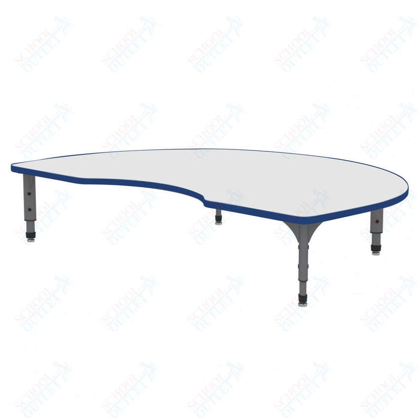 Marco Kidney Floor Table w/ Dry Erase Top 48" x 72" Adj Height 12" - 15" (38 - 2268 - DC) - SchoolOutlet
