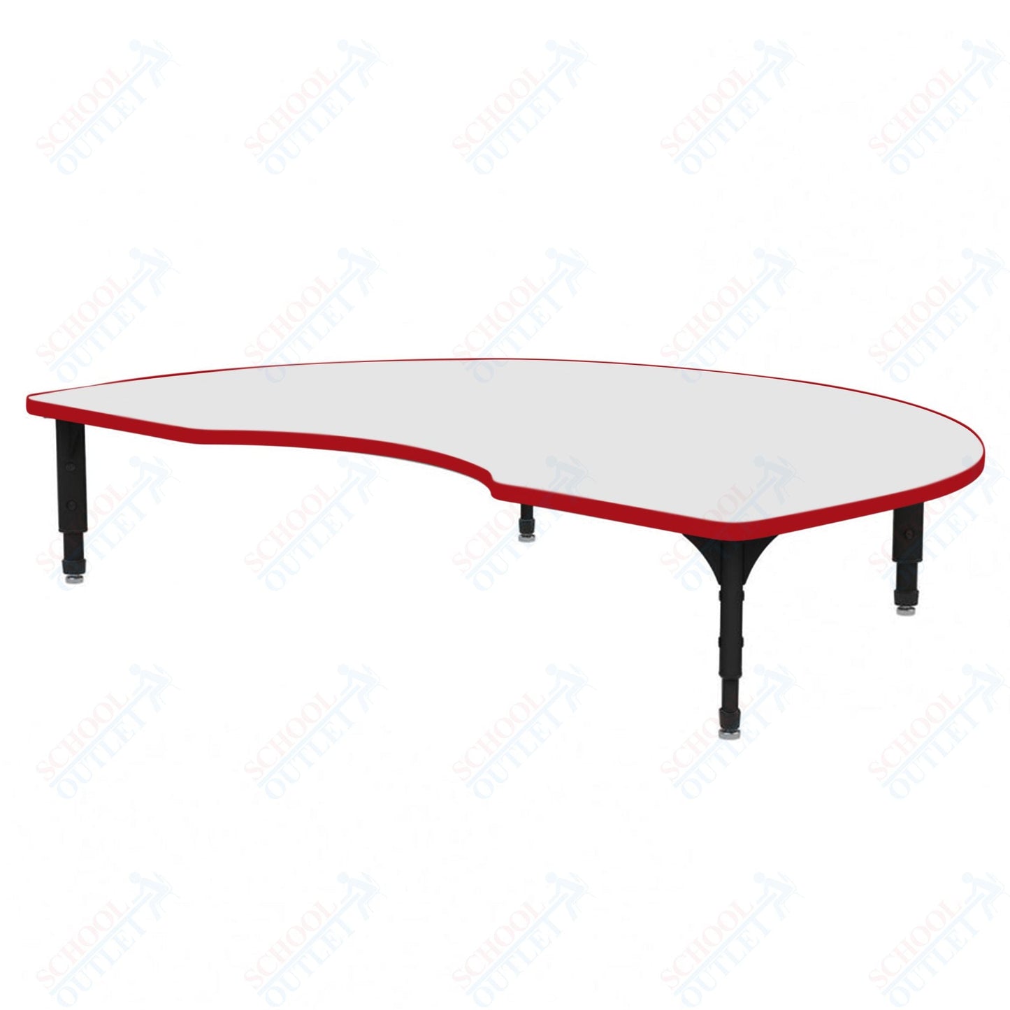 Marco Kidney Floor Table w/ Dry Erase Top 48" x 72" Adj Height 12" - 15" (38 - 2268 - DC) - SchoolOutlet