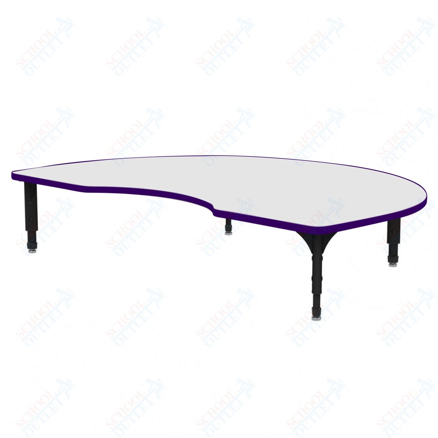 Marco Kidney Floor Table w/ Dry Erase Top 48" x 72" Adj Height 12" - 15" (38 - 2268 - DC) - SchoolOutlet