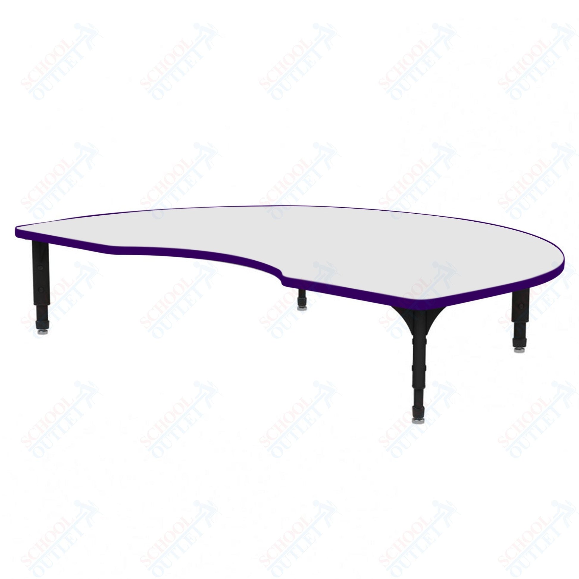 Marco Kidney Floor Table w/ Dry Erase Top 48" x 72" Adj Height 12" - 15" (38 - 2268 - DC) - SchoolOutlet