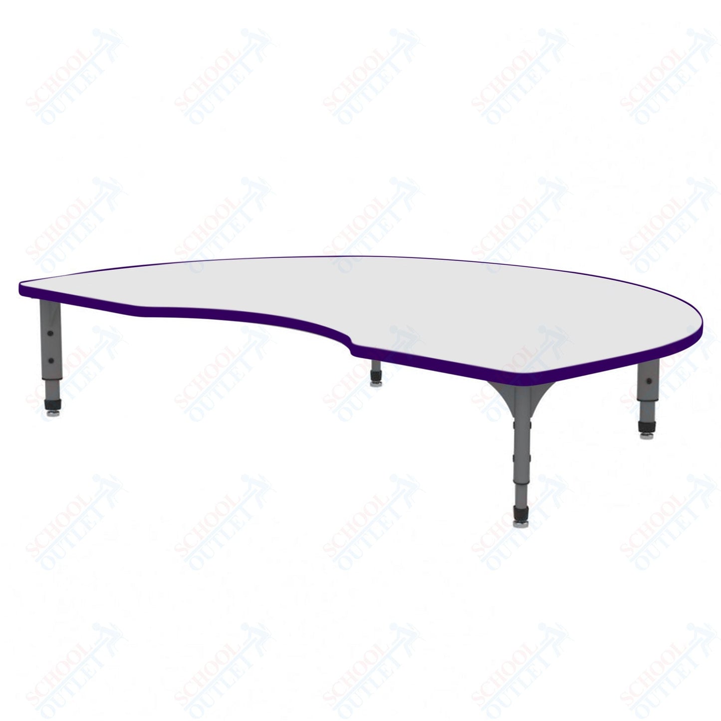 Marco Kidney Floor Table w/ Dry Erase Top 48" x 72" Adj Height 12" - 15" (38 - 2268 - DC) - SchoolOutlet