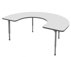 Marco Apex Series Horseshoe School Activity Table w/ Dry Erase Top 60" x 66" Adj Height 21"-30" (38-2270-DA)