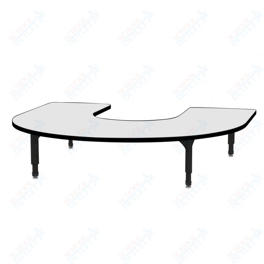 Marco Horseshoe Floor Table w/ Dry Erase Top 60" x 66" Adj Height 12" - 15" (38 - 2270 - DC) - SchoolOutlet