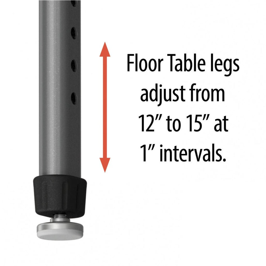 Marco Horseshoe Floor Table w/ Dry Erase Top 60" x 66" Adj Height 12" - 15" (38 - 2270 - DC) - SchoolOutlet