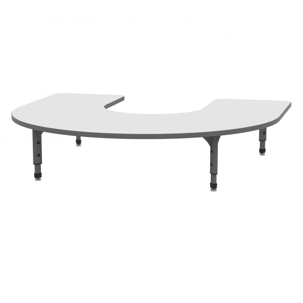 Marco Horseshoe Floor Table w/ Dry Erase Top 60" x 66" Adj Height 12" - 15" (38 - 2270 - DC) - SchoolOutlet