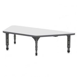 Marco Trapezoid Floor Table w/ Dry Erase Top 24" x 48" Adj Height 12"-15" (38-2276-DC)