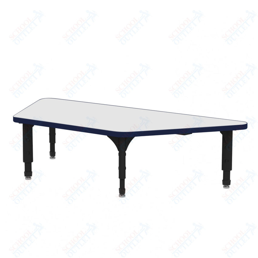 Marco Trapezoid Floor Table w/ Dry Erase Top 24" x 48" Adj Height 12" - 15" (38 - 2276 - DC) - SchoolOutlet