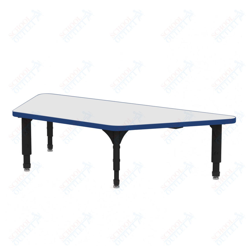 Marco Trapezoid Floor Table w/ Dry Erase Top 24" x 48" Adj Height 12" - 15" (38 - 2276 - DC) - SchoolOutlet