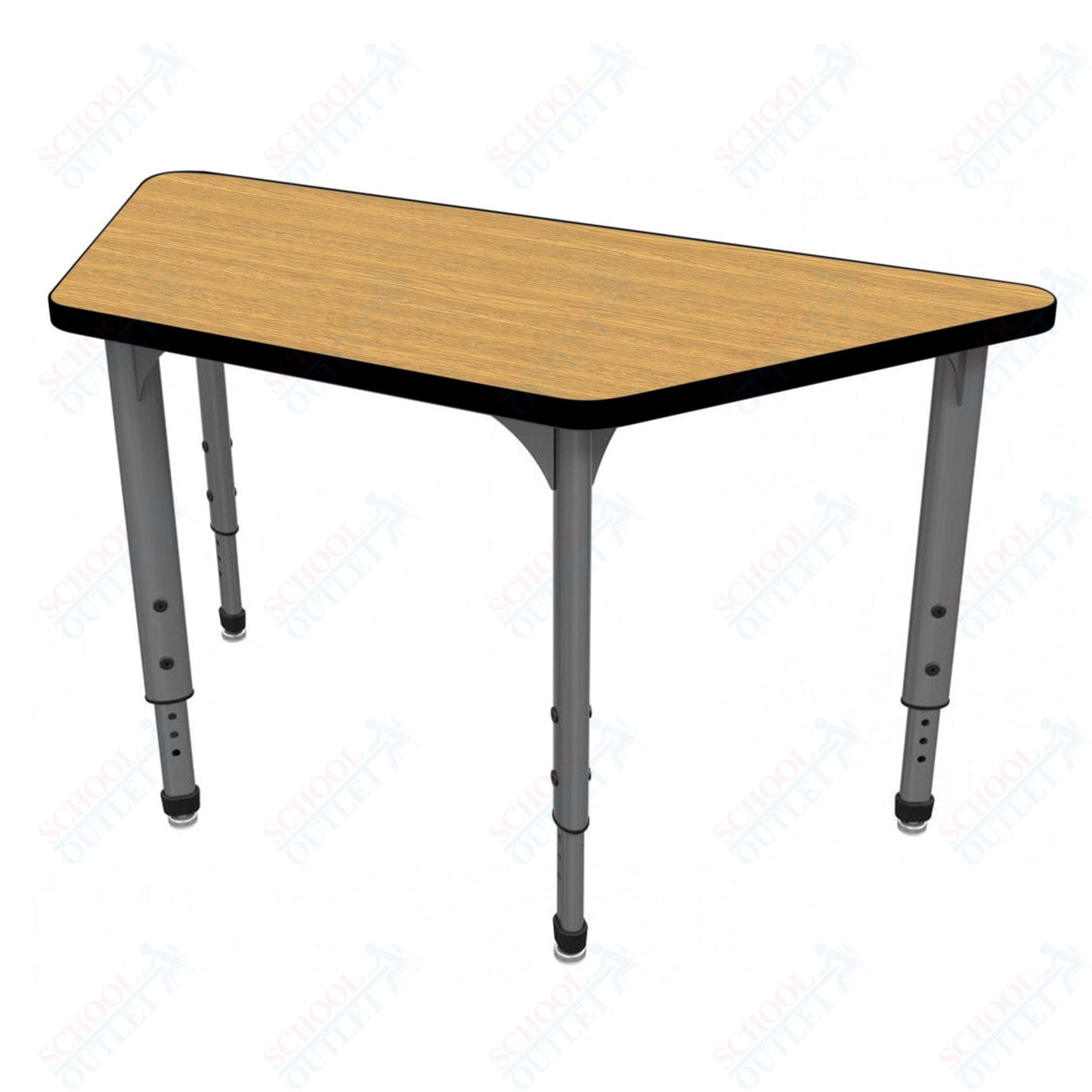 Marco Apex Series Trapezoid School Activity Table 24" x 48" Adjustable Height 21" - 30" (38 - 2276 - MA) - SchoolOutlet