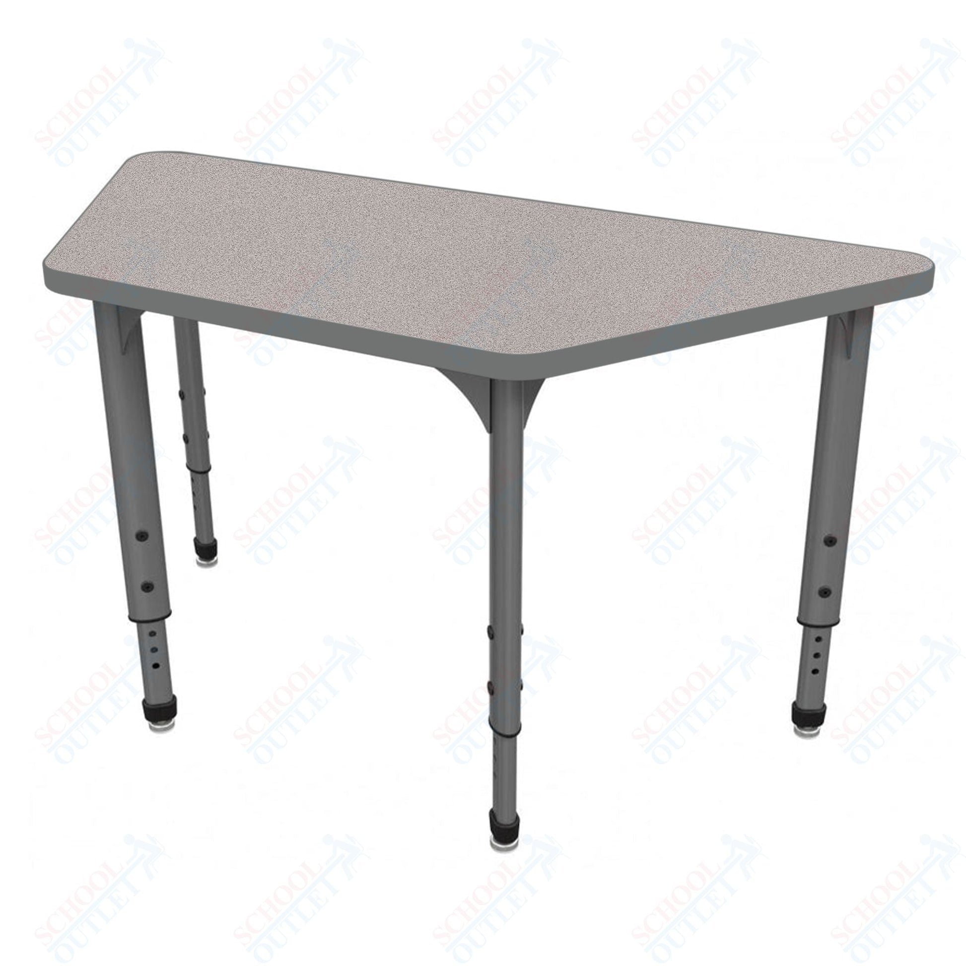 Marco Apex Series Trapezoid School Activity Table 24" x 48" Adjustable Height 21" - 30" (38 - 2276 - MA) - SchoolOutlet