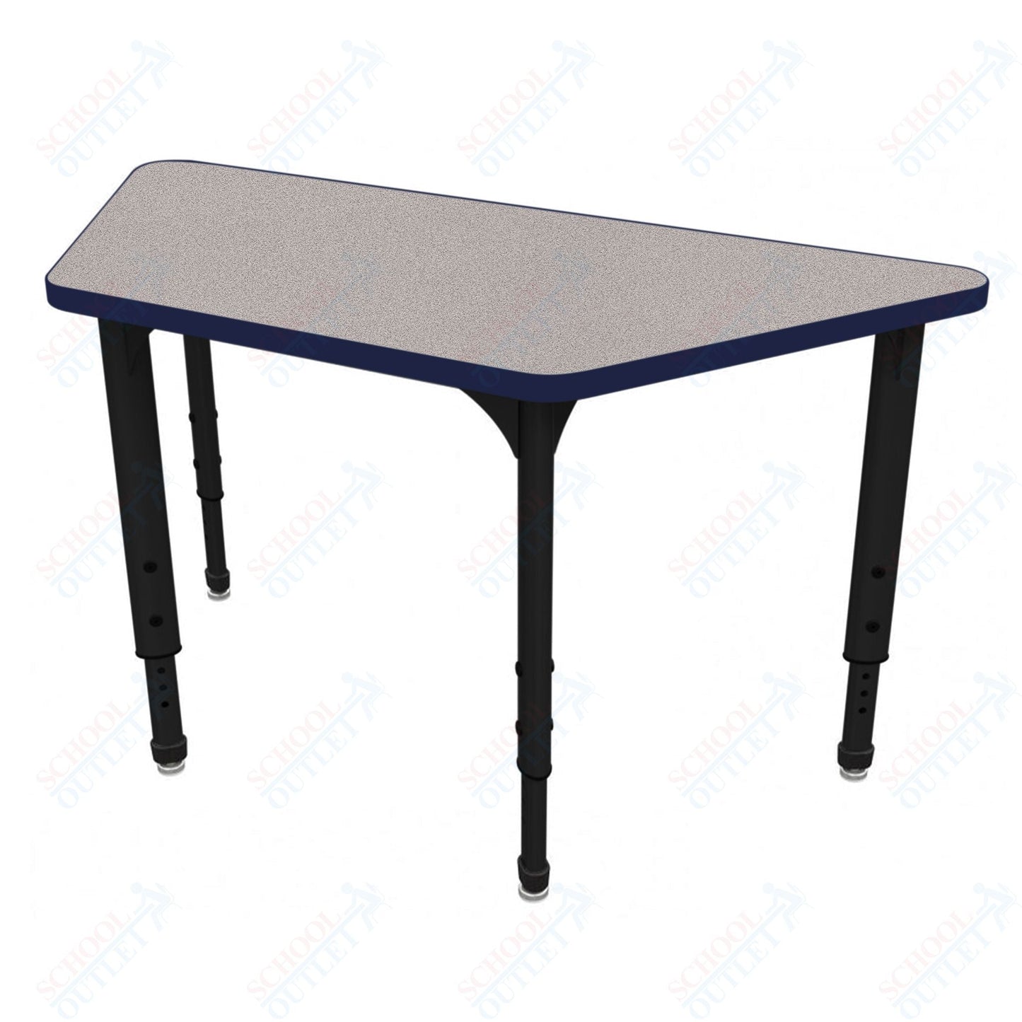 Marco Apex Series Trapezoid School Activity Table 24" x 48" Adjustable Height 21" - 30" (38 - 2276 - MA) - SchoolOutlet
