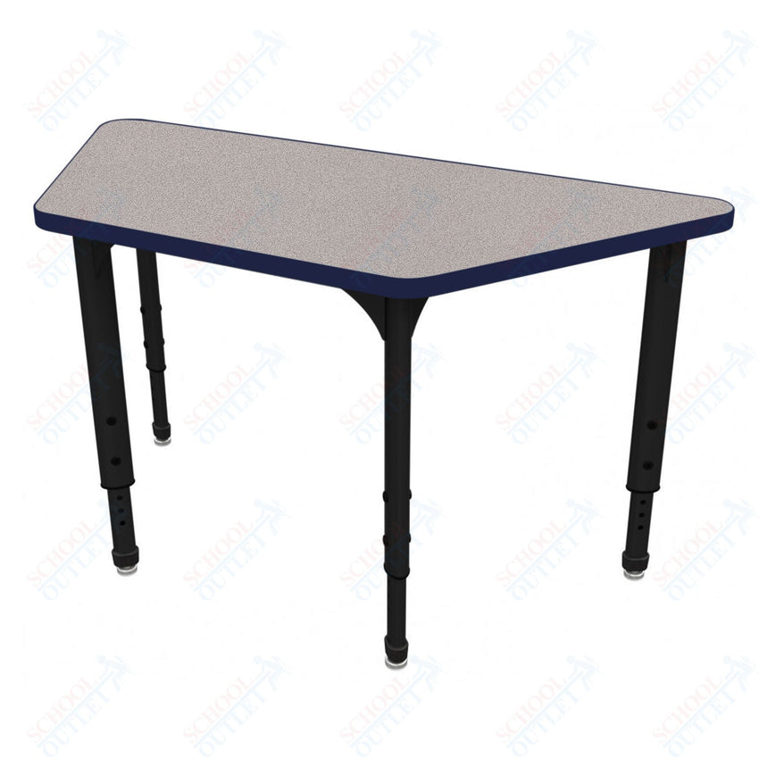 Marco Apex Series Trapezoid School Activity Table 24" x 48" Adjustable Height 21" - 30" (38 - 2276 - MA) - SchoolOutlet