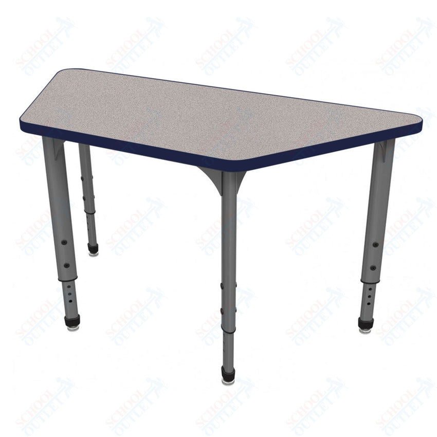Marco Apex Series Trapezoid School Activity Table 24" x 48" Adjustable Height 21" - 30" (38 - 2276 - MA) - SchoolOutlet
