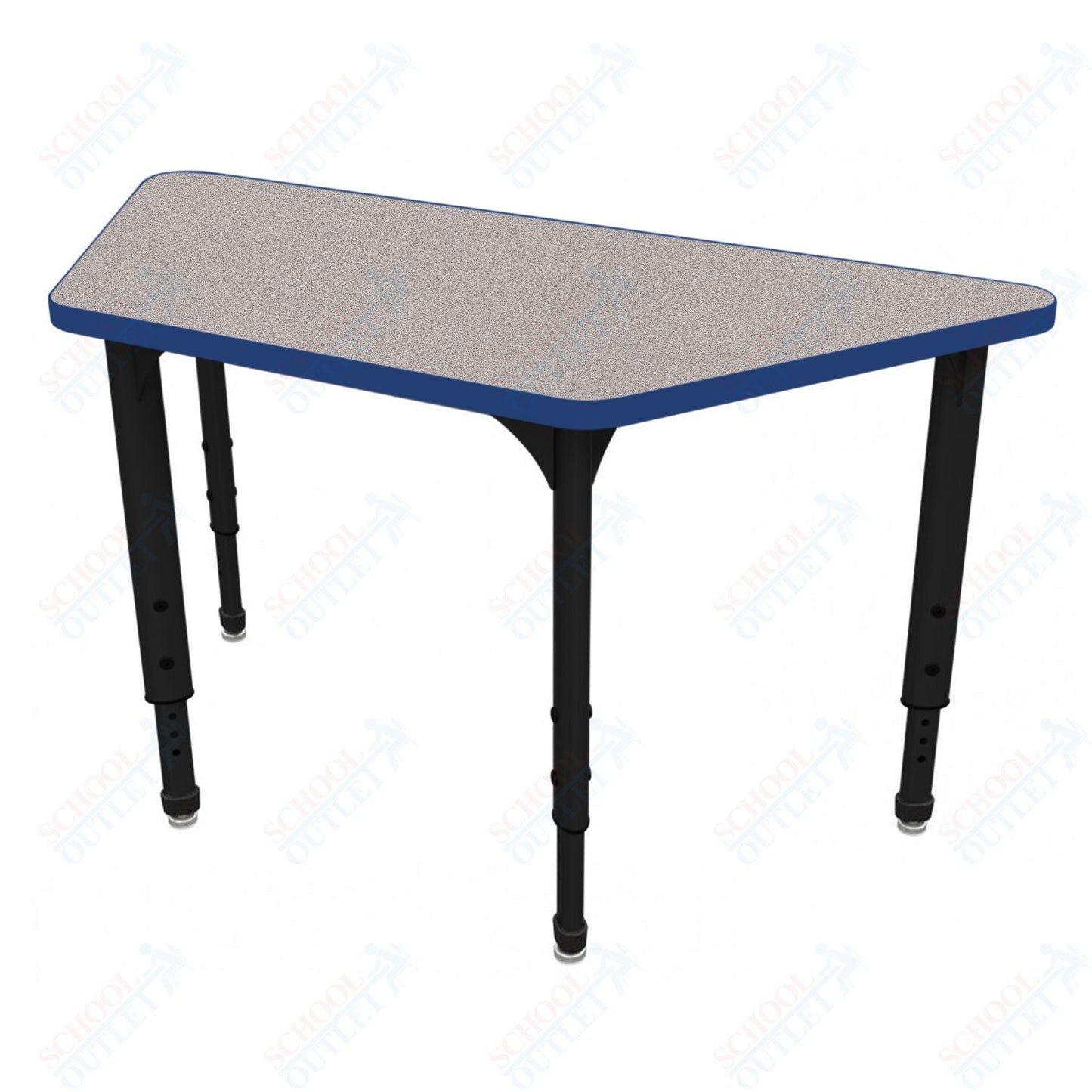 Marco Apex Series Trapezoid School Activity Table 24" x 48" Adjustable Height 21" - 30" (38 - 2276 - MA) - SchoolOutlet