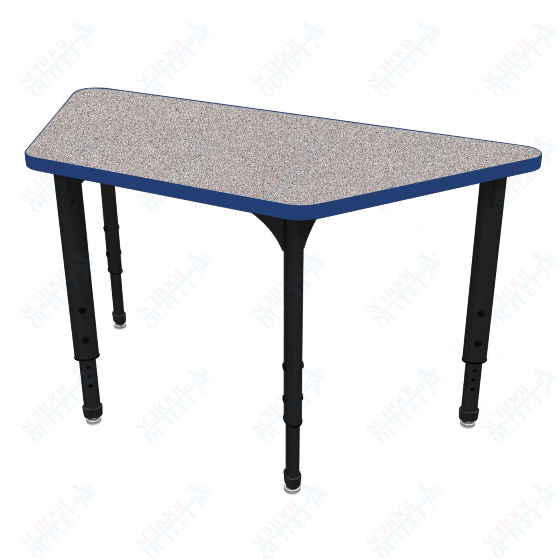 Marco Apex Series Trapezoid School Activity Table 24" x 48" Adjustable Height 21" - 30" (38 - 2276 - MA) - SchoolOutlet