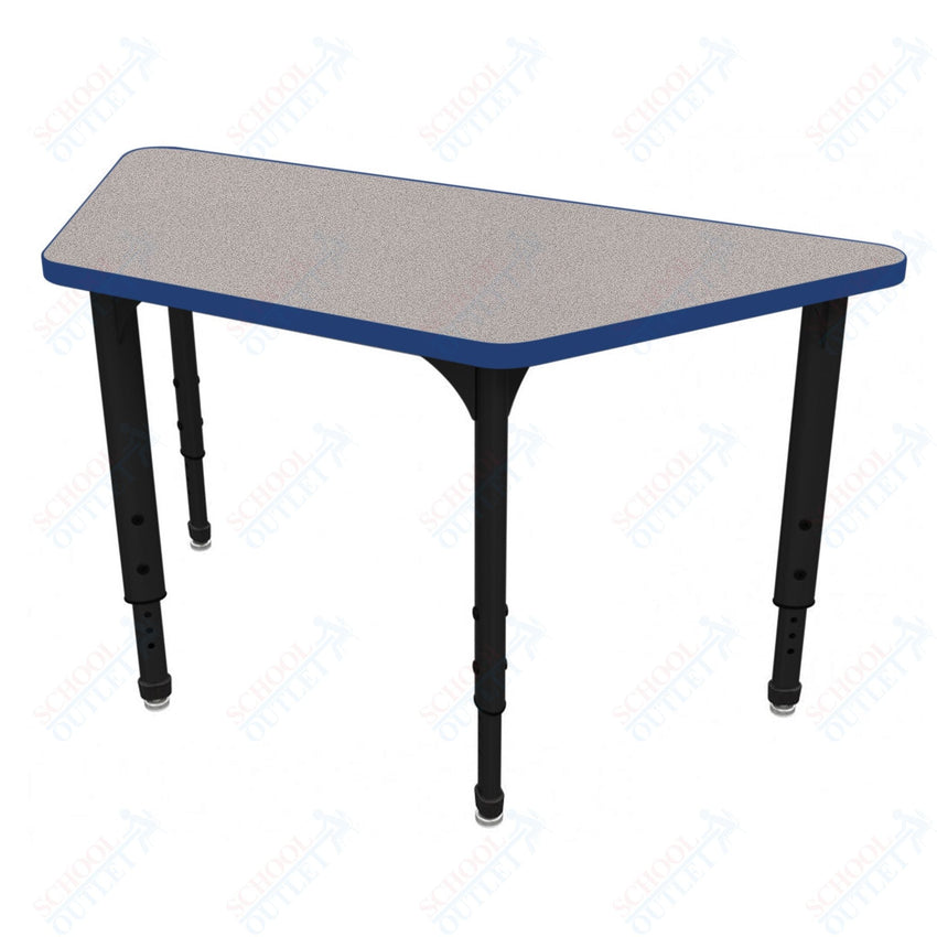 Marco Apex Series Trapezoid School Activity Table 24" x 48" Adjustable Height 21" - 30" (38 - 2276 - MA) - SchoolOutlet