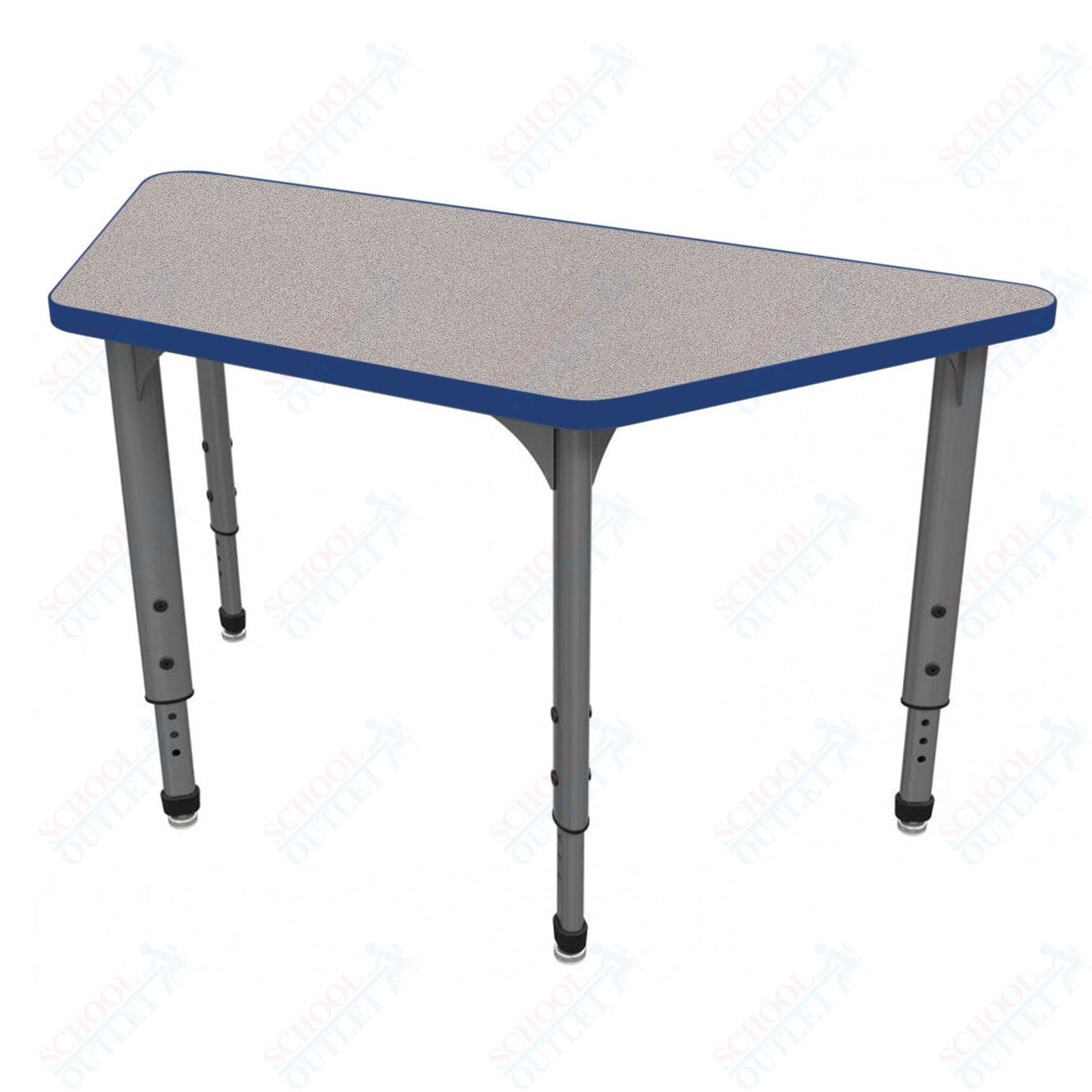 Marco Apex Series Trapezoid School Activity Table 24" x 48" Adjustable Height 21" - 30" (38 - 2276 - MA) - SchoolOutlet