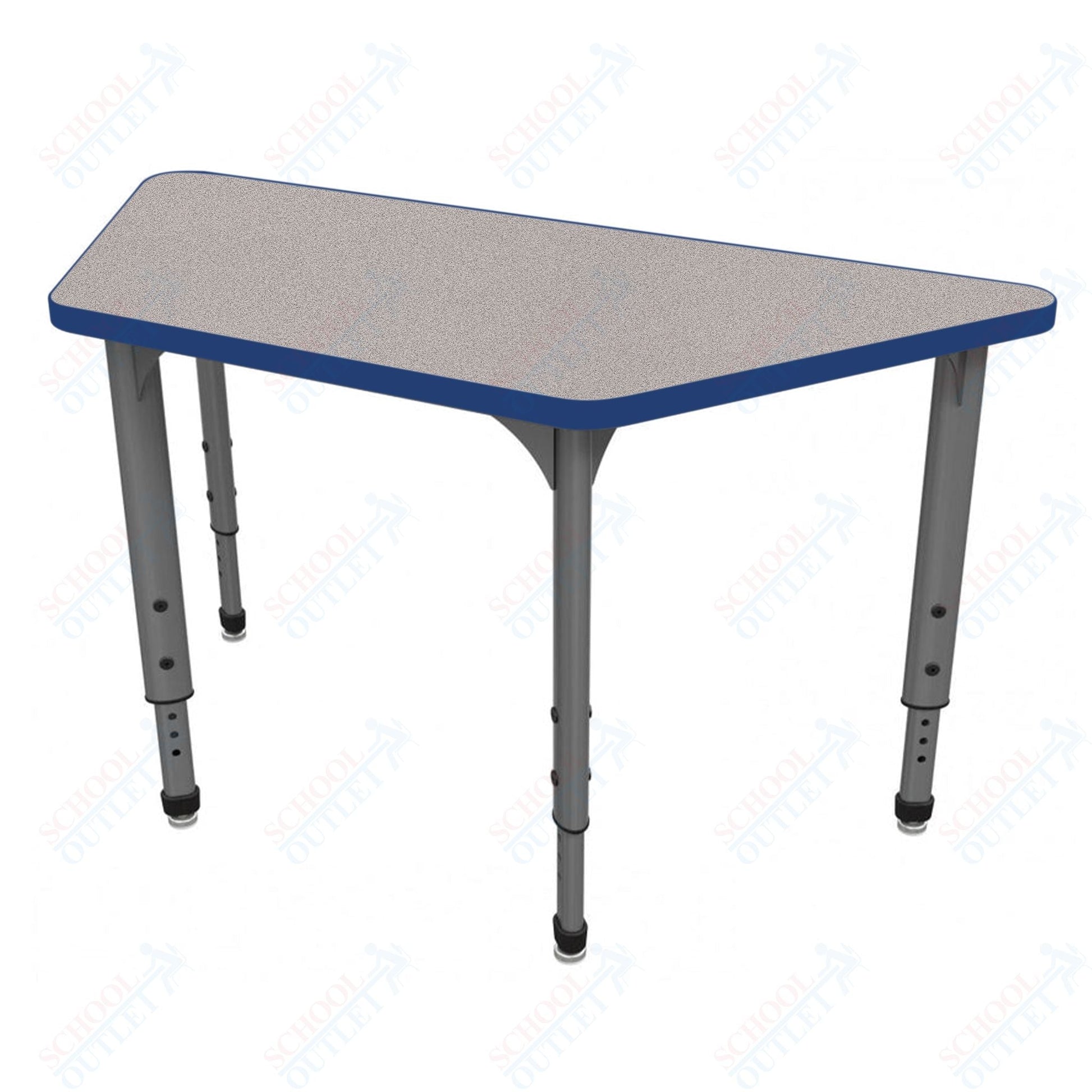 Marco Apex Series Trapezoid School Activity Table 24" x 48" Adjustable Height 21" - 30" (38 - 2276 - MA) - SchoolOutlet
