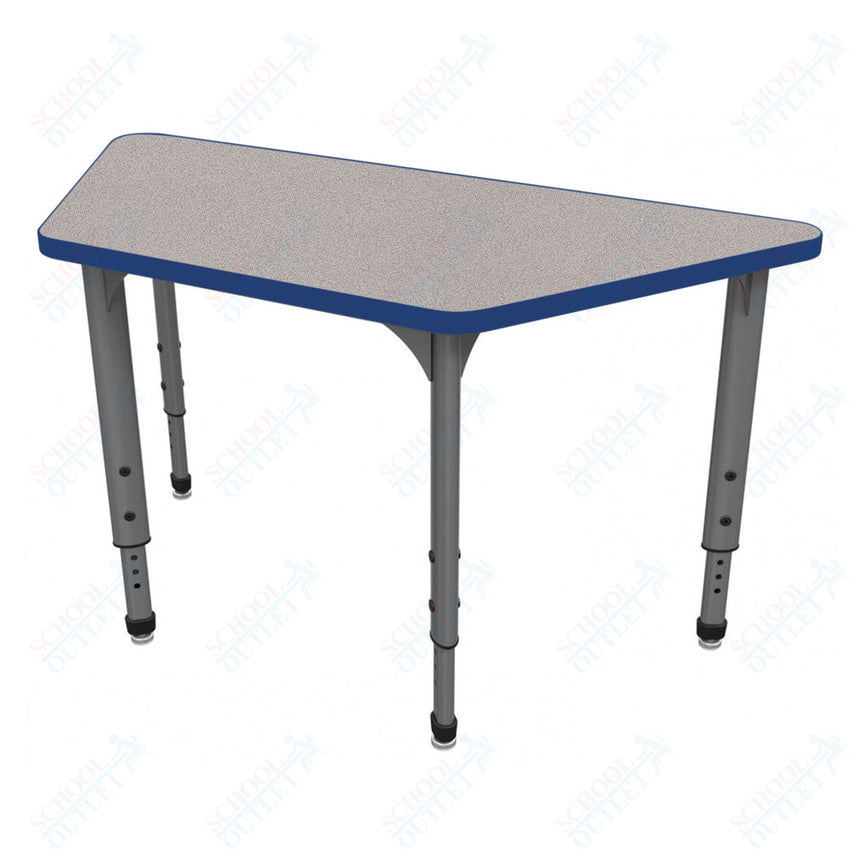 Marco Apex Series Trapezoid School Activity Table 24" x 48" Adjustable Height 21" - 30" (38 - 2276 - MA) - SchoolOutlet