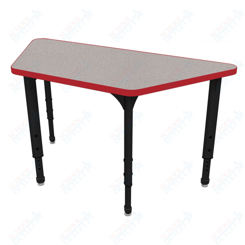 Marco Apex Series Trapezoid School Activity Table 24" x 48" Adjustable Height 21" - 30" (38 - 2276 - MA) - SchoolOutlet