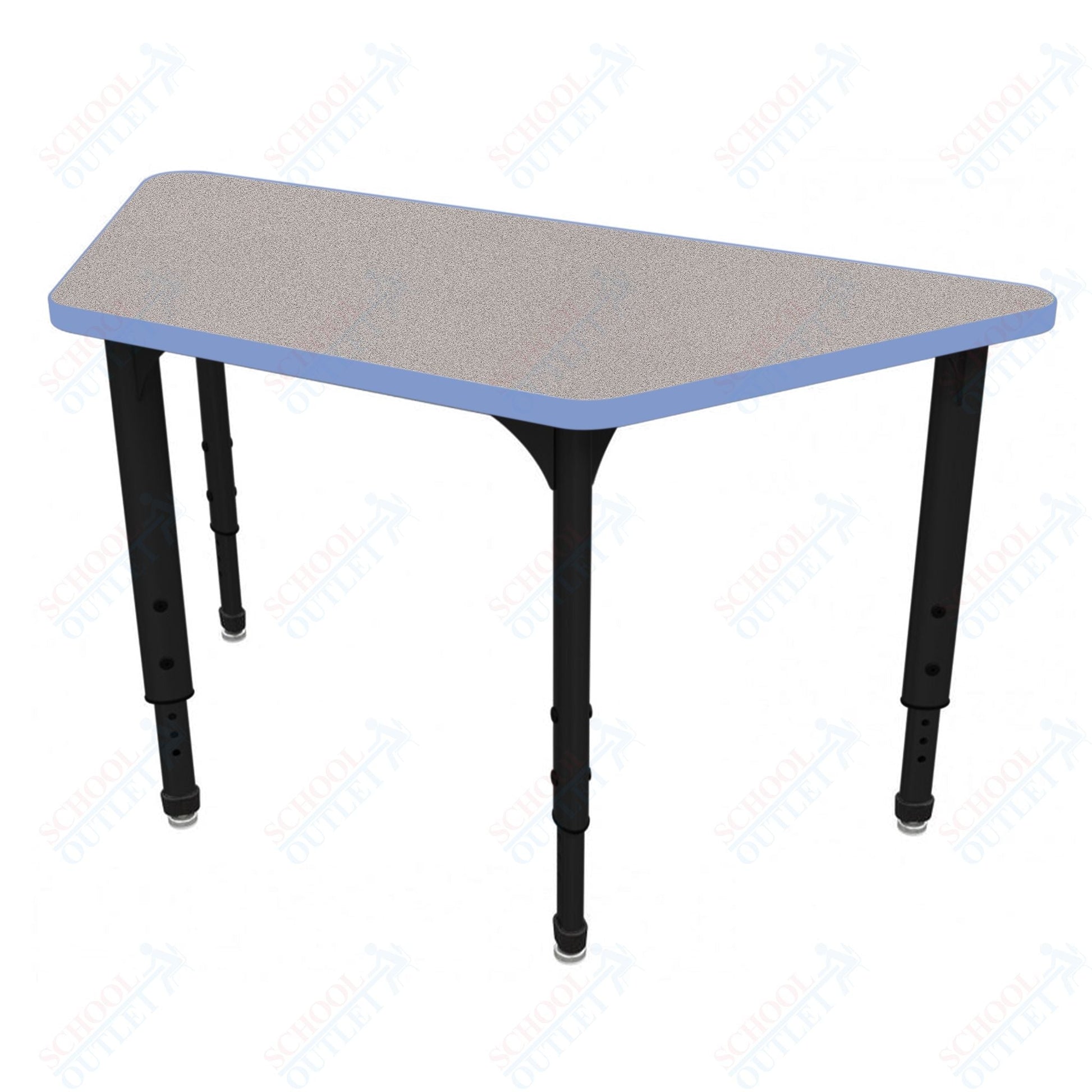 Marco Apex Series Trapezoid School Activity Table 24" x 48" Adjustable Height 21" - 30" (38 - 2276 - MA) - SchoolOutlet