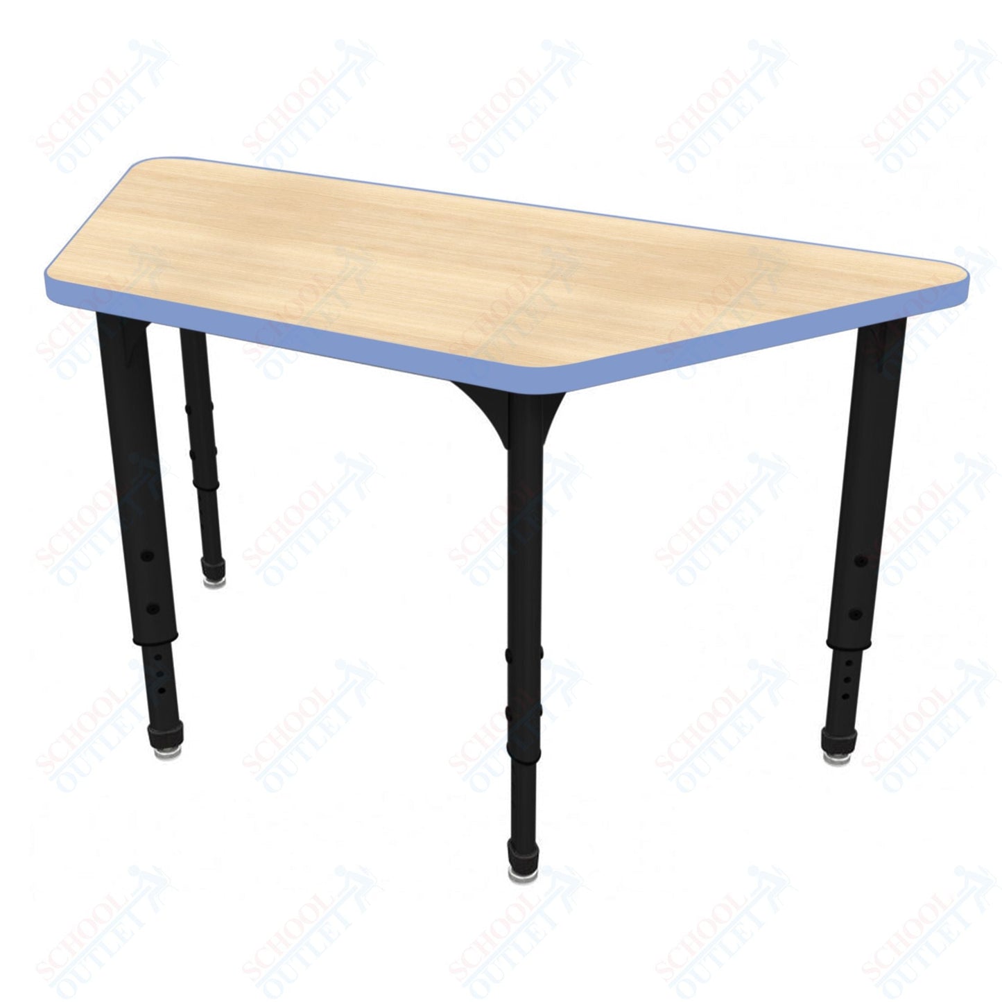 Marco Apex Series Trapezoid School Activity Table 24" x 48" Adjustable Height 21" - 30" (38 - 2276 - MA) - SchoolOutlet