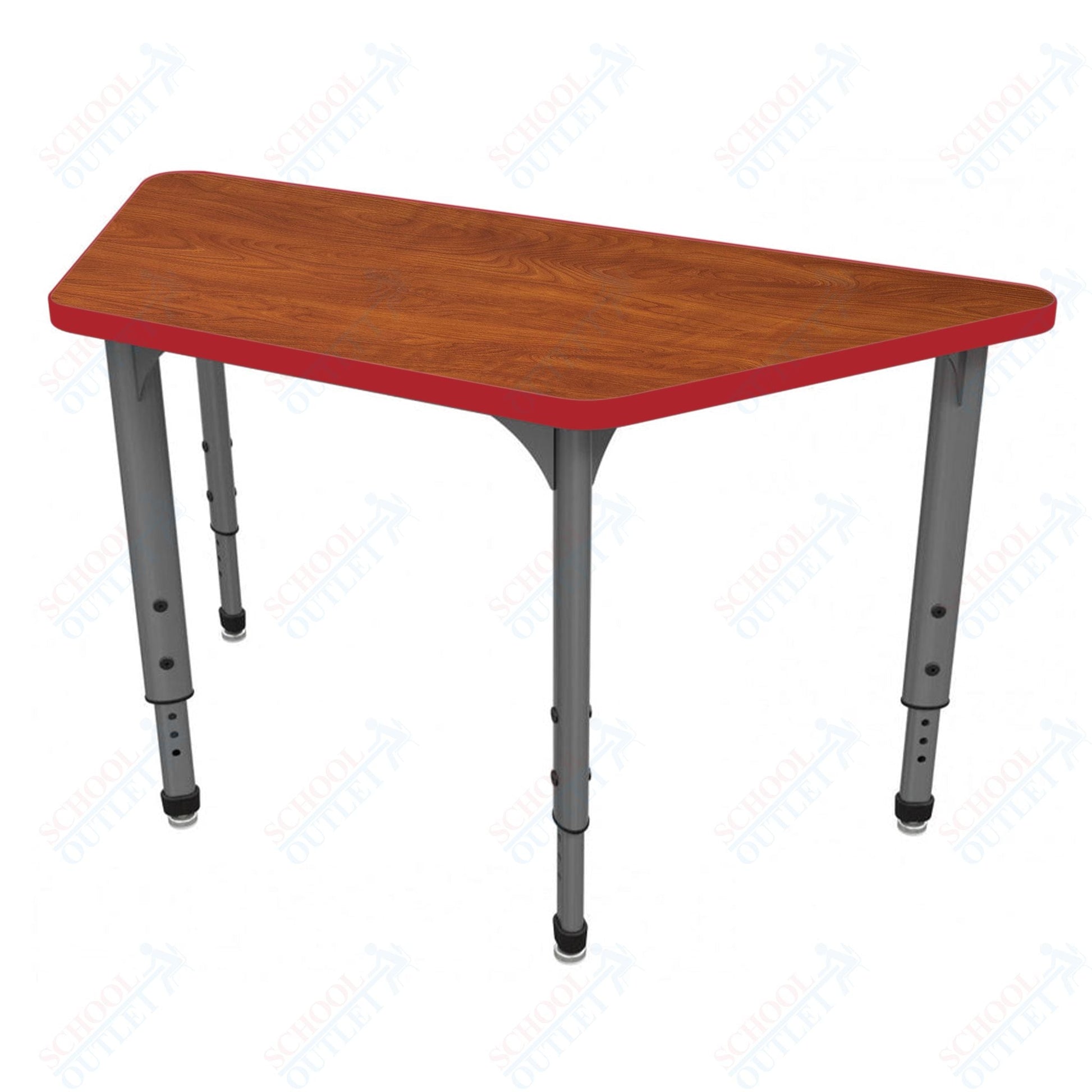 Marco Apex Series Trapezoid School Activity Table 24" x 48" Adjustable Height 21" - 30" (38 - 2276 - MA) - SchoolOutlet
