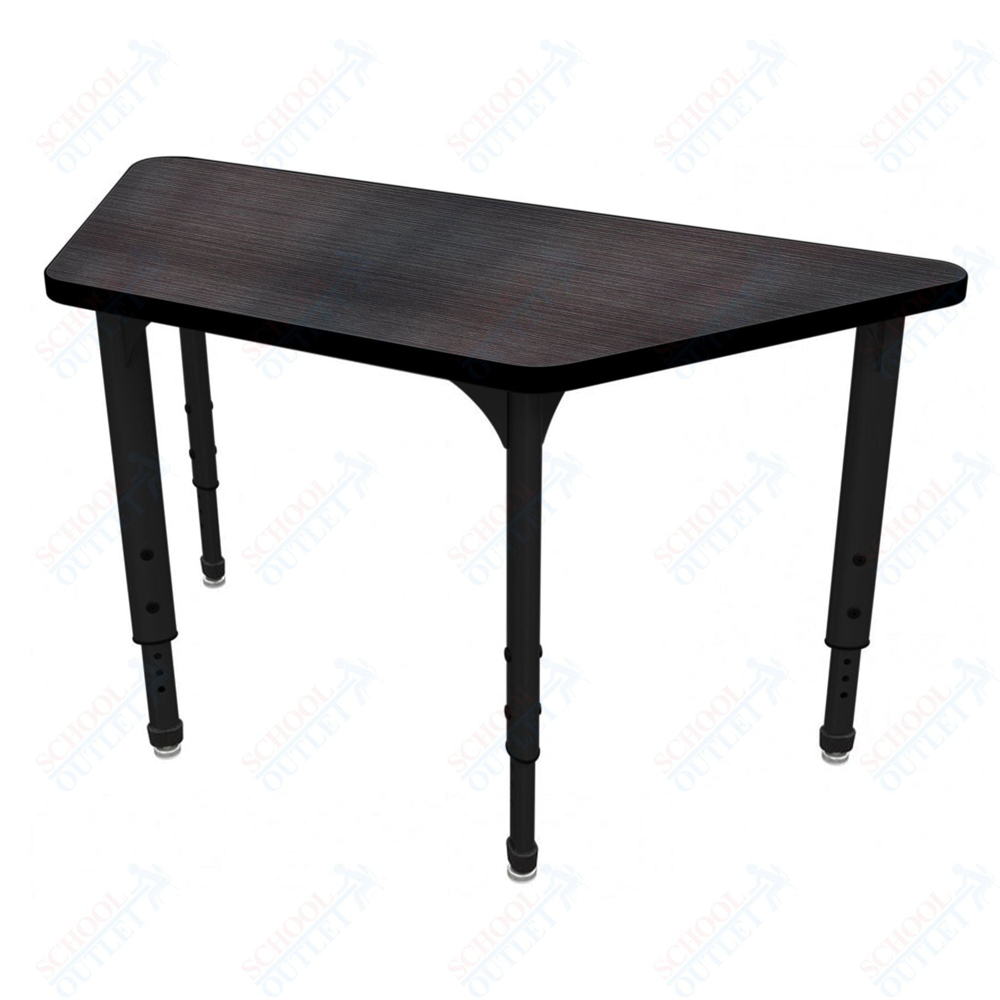 Marco Apex Series Trapezoid School Activity Table 24" x 48" Adjustable Height 21" - 30" (38 - 2276 - MA) - SchoolOutlet