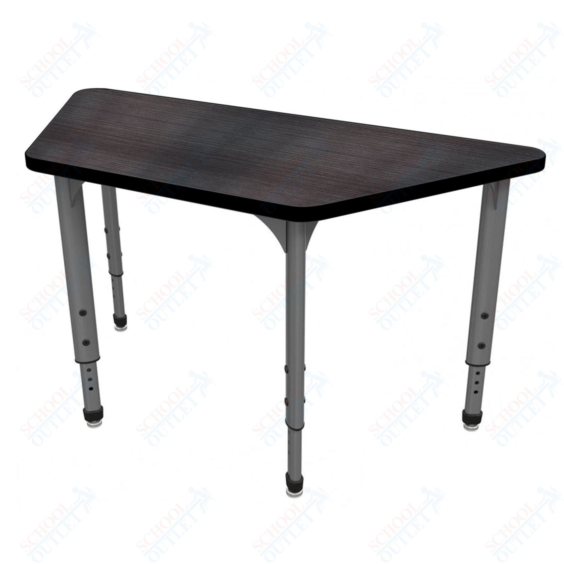 Marco Apex Series Trapezoid School Activity Table 24" x 48" Adjustable Height 21" - 30" (38 - 2276 - MA) - SchoolOutlet