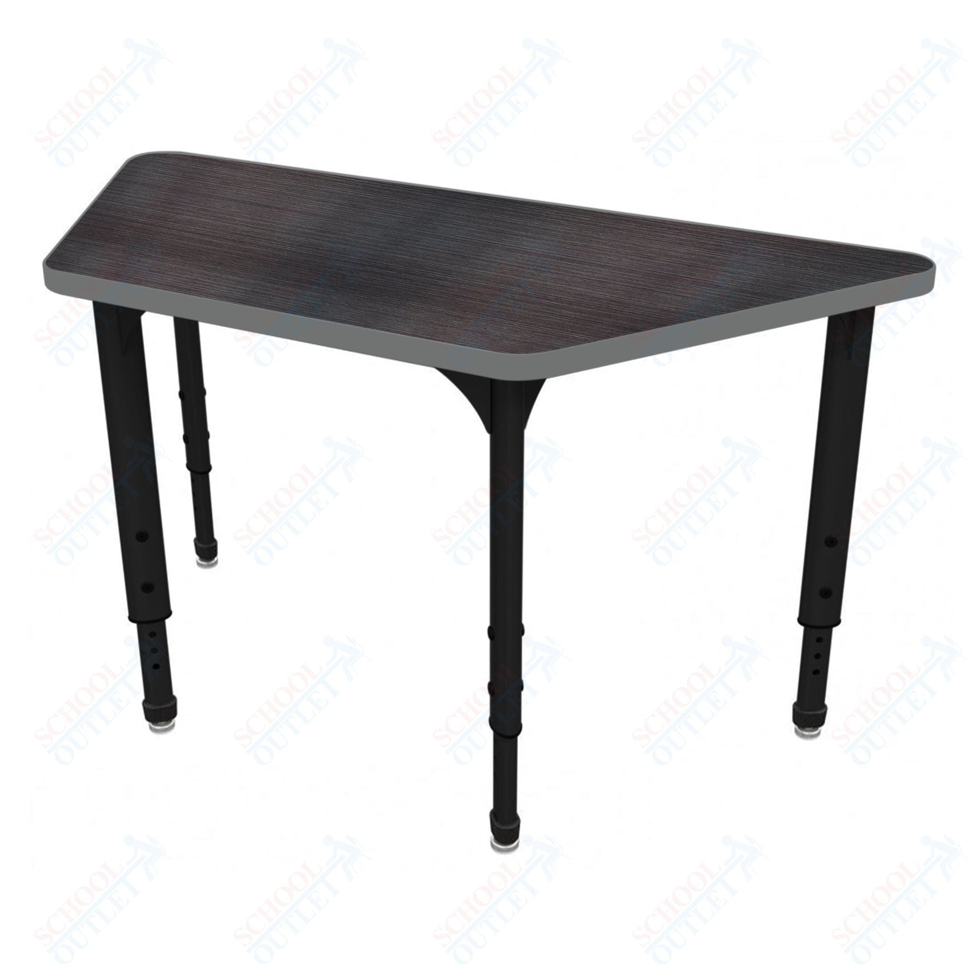 Marco Apex Series Trapezoid School Activity Table 24" x 48" Adjustable Height 21" - 30" (38 - 2276 - MA) - SchoolOutlet