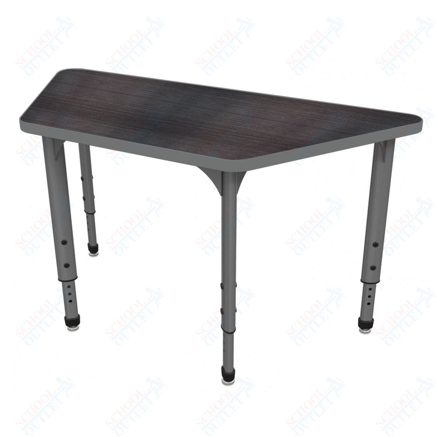Marco Apex Series Trapezoid School Activity Table 24" x 48" Adjustable Height 21" - 30" (38 - 2276 - MA) - SchoolOutlet