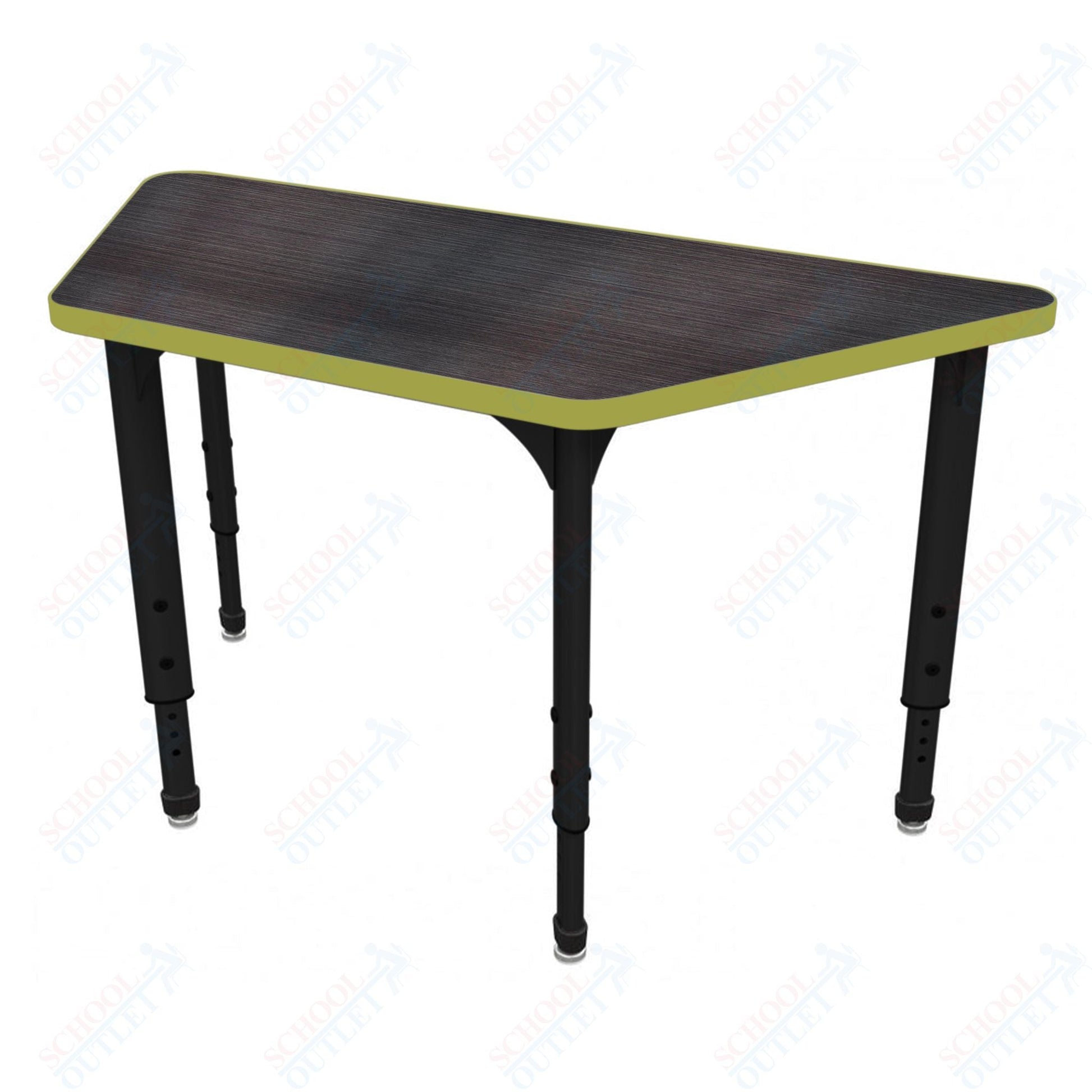 Marco Apex Series Trapezoid School Activity Table 24" x 48" Adjustable Height 21" - 30" (38 - 2276 - MA) - SchoolOutlet