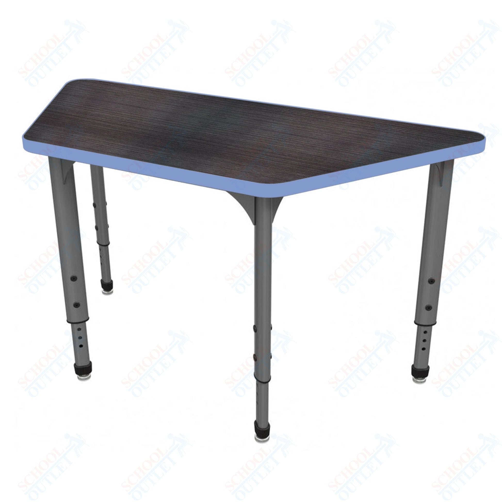 Marco Apex Series Trapezoid School Activity Table 24" x 48" Adjustable Height 21" - 30" (38 - 2276 - MA) - SchoolOutlet