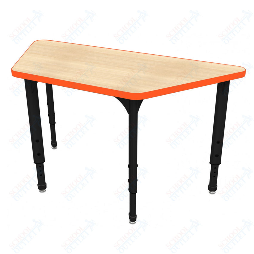 Marco Apex Series Trapezoid School Activity Table 24" x 48" Adjustable Height 21" - 30" (38 - 2276 - MA) - SchoolOutlet