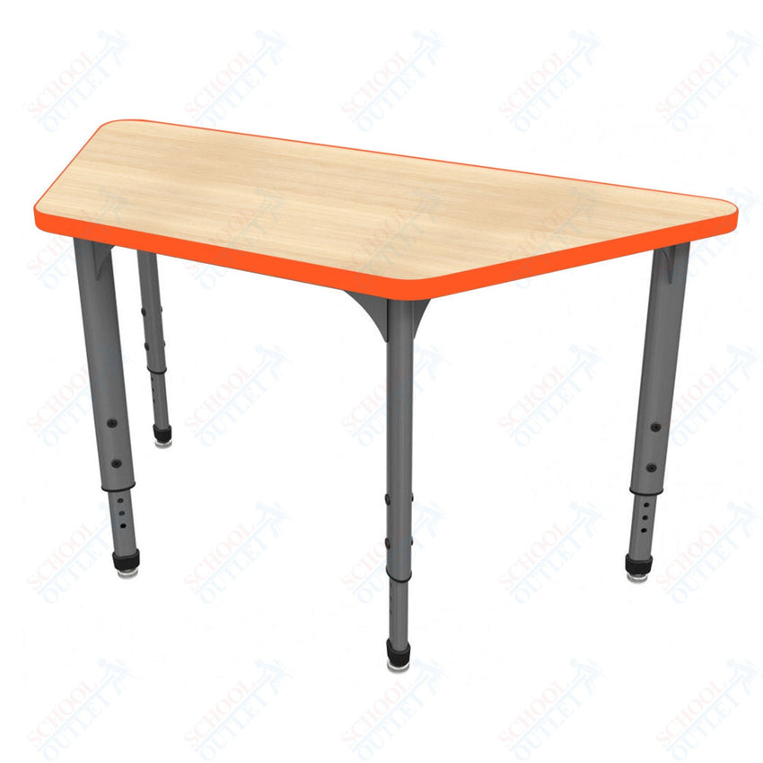 Marco Apex Series Trapezoid School Activity Table 24" x 48" Adjustable Height 21" - 30" (38 - 2276 - MA) - SchoolOutlet