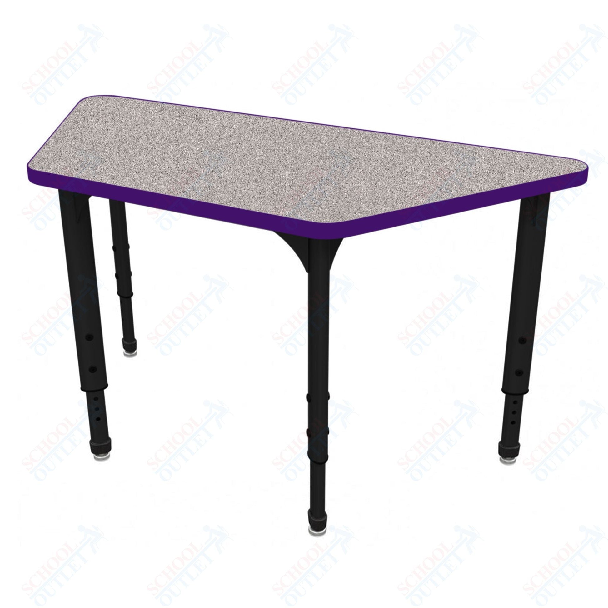 Marco Apex Series Trapezoid School Activity Table 24" x 48" Adjustable Height 21" - 30" (38 - 2276 - MA) - SchoolOutlet