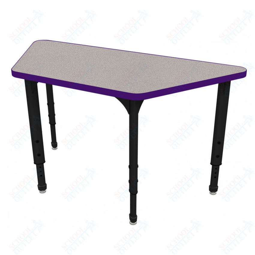 Marco Apex Series Trapezoid School Activity Table 24" x 48" Adjustable Height 21" - 30" (38 - 2276 - MA) - SchoolOutlet