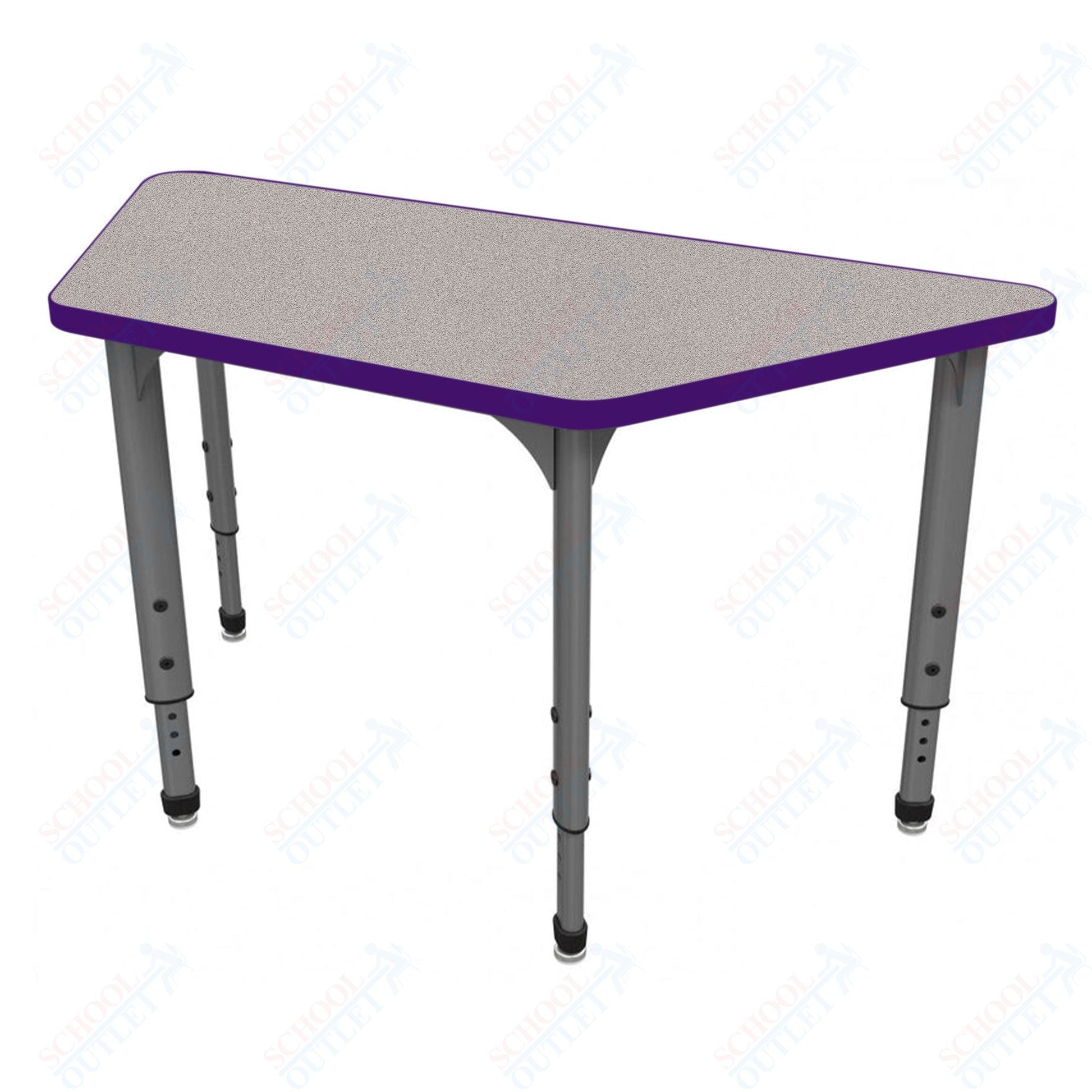 Marco Apex Series Trapezoid School Activity Table 24" x 48" Adjustable Height 21" - 30" (38 - 2276 - MA) - SchoolOutlet