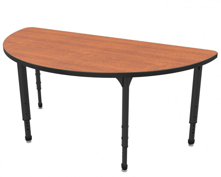 Marco Apex Series 60" Half Round School Activity Table Adjustable Height 21" - 30" (38 - 2278 - MA) - SchoolOutlet