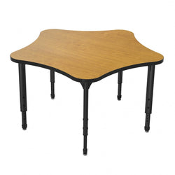Marco Apex Series 48" 5-Star Preschool Activity Table Height Adjustable Legs 17"-24" (38-2280-MB)
